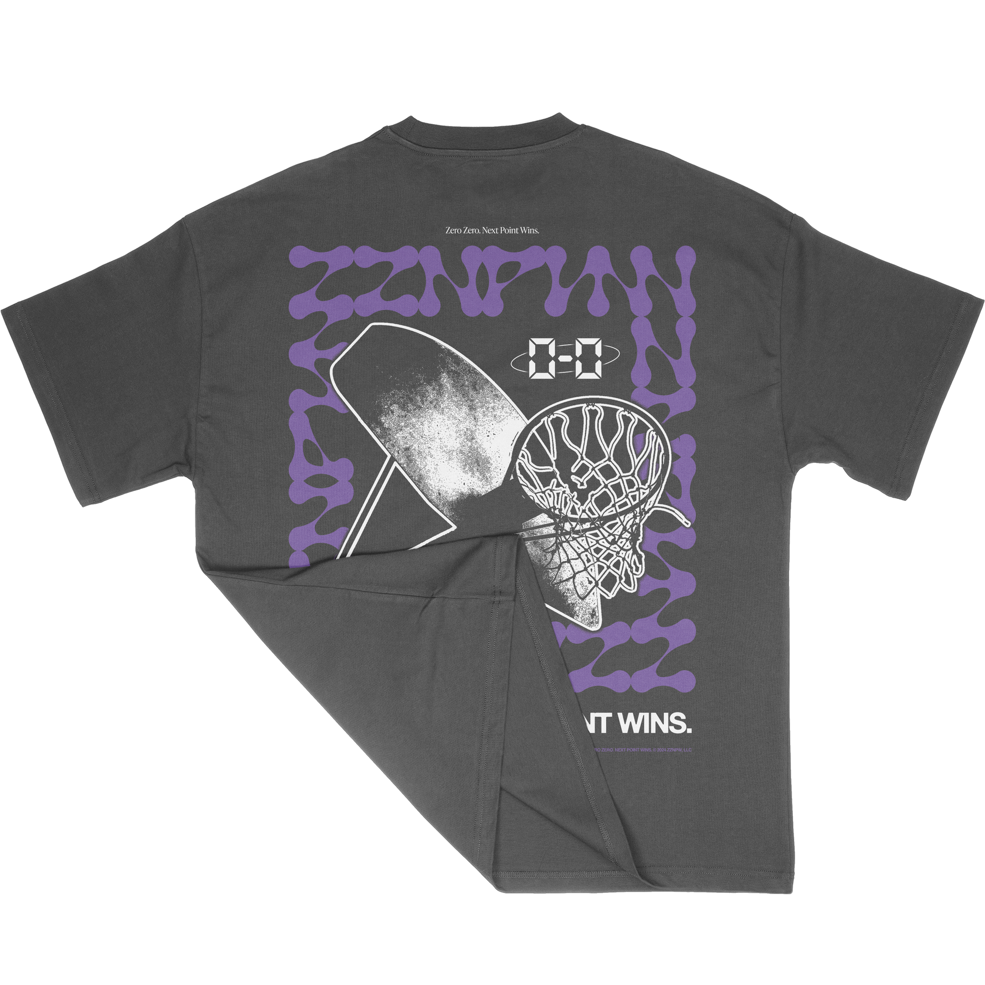 COURTSIDE - Premium Oversized T-Shirt - Vintage Black | ZZNPW